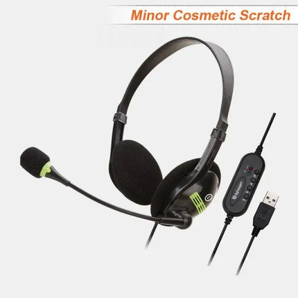 BigPassport Re-Furbish USB Headphone with Mic (Model: Pro-Tech 440)