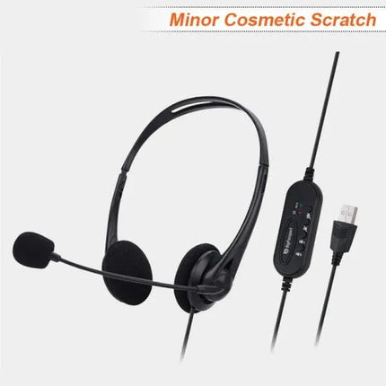 BigPassport Re-Furbish USB Headphone With Mic (Model: Pro-Tech 491)