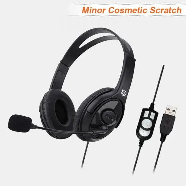 BigPassport Re-Furbish USB Headset with Microphone (Model: Pro-Tech 493)
