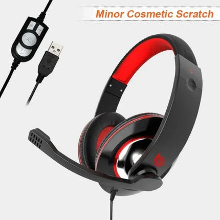 BigPassport Re-Furbish USB Headphone With Inbuilt Mic (Model: Pro-Boom 722) Silver