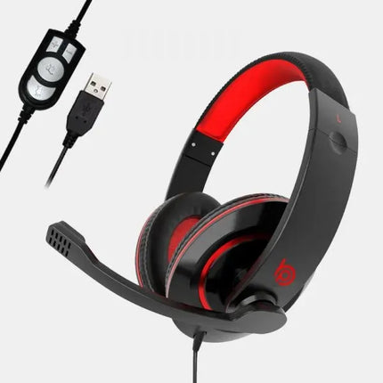 BigPassport USB Headphone With Inbuilt Mic (Model: Pro-Boom 722) Black