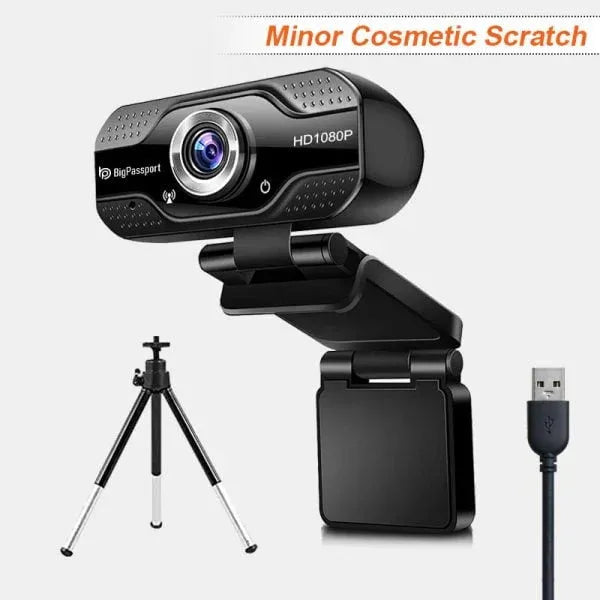 BigPassport Re-Furbish 1080P 2 0MP Webcam with Tripod (Model:Pro-Live_N1)